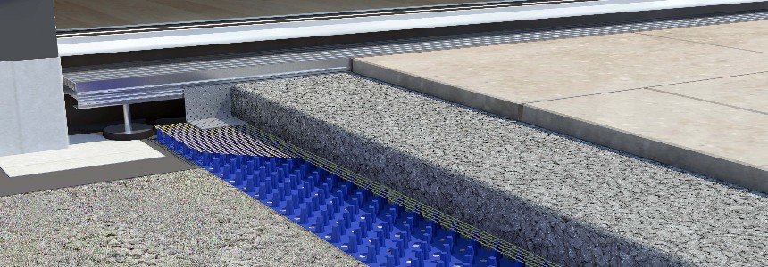 Terrassenentwässerung