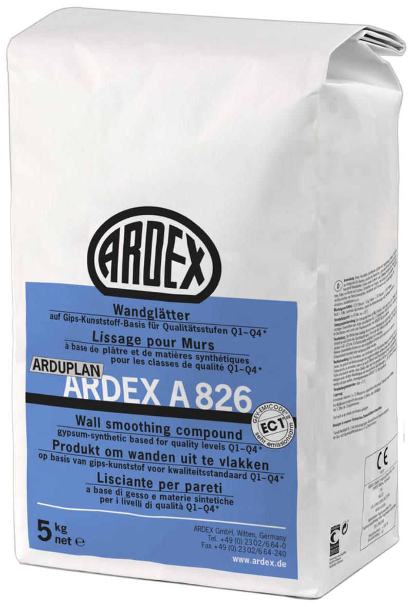 ARDEX A 826 Wandglätter 25kg - Finishspachtel Für Perfekt Glatte Wände & Decken