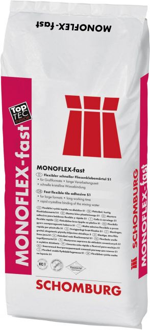 Schomburg MONOFLEX-fast flexibler Schnellklebemörtel - 25 Kg 