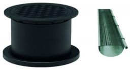 ACO Rain4me Abdeckung mit Dachrinnengitter begehbar höhenverstellbar 600-695 mm