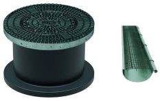 ACO Rain4me Abdeckung SAKU mit Dachrinnengitter befahrbar 600-695 mm