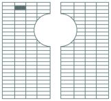 ACO Profiline Maschenrost 30/10 für Dachaufsatz geteilt DN70 Stahl verzinkt für Fassadenentwässerung