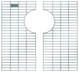 ACO Profiline Maschenrost 30/10 für Dachaufsatz geteilt DN70 Edelstahl für Fassadenentwässerung