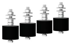 ACO Befestigungsset für Wärmepumpenfundament (4 Stück Vibrationspuffer)