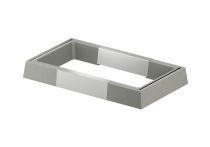 ACO Wärmepumpenfundament für flexible Breitenanpassung mit Edelstahlabdeckblech