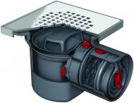 ACO Kellerablauf Junior Typ 5 DN 100 mit Design Rost Quadrato