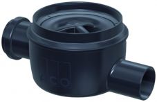 ACO Easyflow Ablaufkörper Standard mit waagerechtem Ablauf für Kellerablauf mit seitlichem Zulauf DN 50