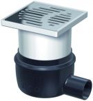 ACO Easyflow Bodenablauf komplett mit waagerechtem Ablauf DN 50