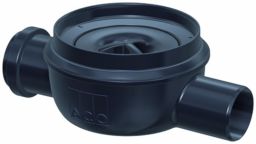 ACO Easyflow Ablaufkörper flatline mit waagerechtem Ablauf für Kellerablauf mit seitlichem Zulauf DN 50