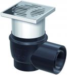 ACO Easyflow Bodenablauf komplett mit waagerechtem Ablauf DN 70, 100