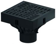 ACO Self XtraPoint Punktablauf Grundkörper mit Kunststoffrost für Punktentwässerung