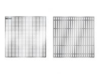 ACO Maschenrost 30x10 - verzinkt 10cm breit mit Verriegelung für Fassadenrinne