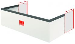 ACO Aufstockelemente-Set höhenverstellbar 30 mm - 300 mm für Lichtschacht Tiefe 400 mm (BxHxT): 80x34x40 cm
