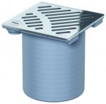 ACO Easyflow Aufsatzstück Standard für Kellerablauf mit Schlitzrost 140x140mm verriegelt