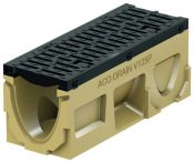 ACO PowerDrain V125P Schwerlastrinne B: 185 mm - Belastungsklasse F 900