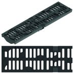 ACO Drainlock Designrost Freestyle Leaf 500 mm Länge aus Gusseisen