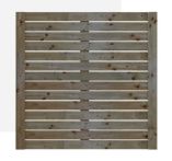 Ante Sichtschutz - Holzzaun 2 Croard System Fichte/Kiefer KDI | 180x180 cm
