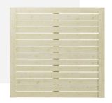 Ante Sichtschutz - Holzzaun 2 Croard System Fichte/Kiefer natur | 180x180 cm