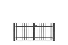 DZT Doppeltor Residenzen select BRIENZ+ / 2-flügelig - eisenglimmer - incl. Pfosten und Befestigungen