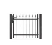 DZT Einzeltor Residenzen select ZERMATT+ / 1-flügelig - eisenglimmer - incl. Pfosten und Befestigungen