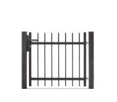 DZT Einzeltor Residenzen select ZÜRICH+ / 1-flügelig - eisenglimmer - incl. Pfosten und Befestigungen