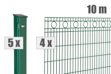 DZT Schmuckzaun Komplettset Residenzen ROM - moosgrün - incl. Pfosten und Befestigungen