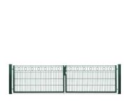 DZT Doppeltor Residenzen VARIO BARCELONA / 2-flügelig - moosgrün - incl. Pfosten und Befestigungen