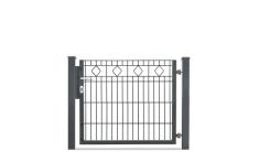 DZT Einzeltor Residenzen VARIO BARCELONA / 1-flügelig - anthrazitgrau - incl. Pfosten und Befestigungen