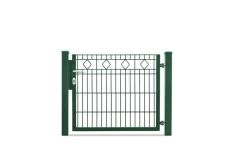 DZT Einzeltor Residenzen VARIO BARCELONA / 1-flügelig - moosgrün - incl. Pfosten und Befestigungen