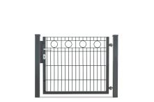 DZT Einzeltor Residenzen VARIO ROM / 1-flügelig - anthrazitgrau - incl. Pfosten und Befestigungen