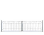 DZT Doppeltor Residenzen VARIO ROM / 2-flügelig - verzinkt - incl. Pfosten und Befestigungen