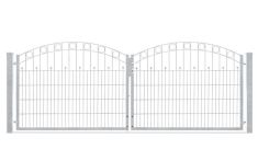 DZT Doppeltor Residenzen VARIO WIEN / 2-flügelig - verzinkt - incl. Pfosten und Befestigungen