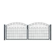 DZT Doppeltor Residenzen VARIO WIEN / 2-flügelig - anthrazitgrau - incl. Pfosten und Befestigungen