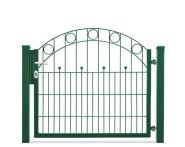 DZT Einzeltor Residenzen VARIO WIEN / 1-flügelig - moosgrün - incl. Pfosten und Befestigungen