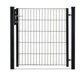 DZT Einzeltor VARO light Typ BLACKY - tiefschwarz - incl. Pfosten und Befestigungen