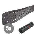 DZT Sicht- und Windschutz 5 Streifen fleecestripe Oval