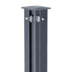 DZT Eck-Zaunpfosten Typ QAE 60 VAPE - anthrazitgrau