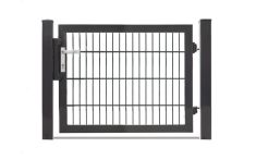 DZT Einzeltor VARIO plus S / 1-flügelig - anthrazitgrau - incl. Pfosten und Befestigungen