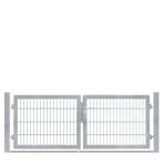 DZT Doppeltor VARIO plus S / 2-flügelig - verzinkt - incl. Pfosten und Befestigungen