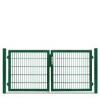 DZT Doppeltor VARIO plus S / 2-flügelig - moosgrün - incl. Pfosten und Befestigungen