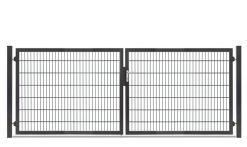 DZT Doppeltor VARIO plus S / 2-flügelig - anthrazitgrau - incl. Pfosten und Befestigungen