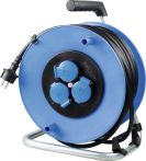 AS-Schwabe Kabeltrommel Suko-Stecker Dm 28,5 cm H07RN-F 3G2,5 - Blau