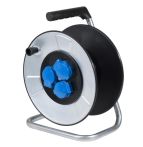 AS-Schwabe Kabeltrommel Metall leer mit Klappdeckel