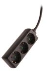 AS-Schwabe Steckdosenleiste 3-fach mit PVC-Kabel
