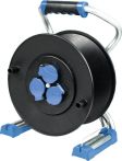 AS-Schwabe Leer-Kabeltrommel IP44 3x Schuko+Klappdeckel, 230V/16A - 40 Mtr. Kabellänge