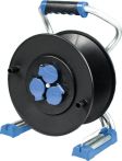AS-Schwabe Leer-Kabeltrommel IP44 3x Schuko+Klappdeckel, 230V/16A - 50 Mtr. Kabellänge
