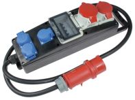 AS-Schwabe Vollgummi-Steckdosenleiste S11+ Eingang: 2 Mtr. Kabellänge H07RN-F 5G6 mit CEE