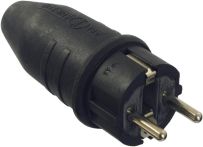 AS-Schwabe Vollgummi-Stecker 10/16A max. Querschnitt 2,5 mm² 230V/16A-IP44-