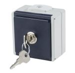 AS-Schwabe Steckdose 1-fach abschliessbar mit 2 Leitungseinführungen