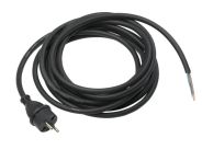 AS-Schwabe Anschlussleitung Gummi 2x1,5 H07RN-F - 5 Mtr. Kabellänge - Schwarz